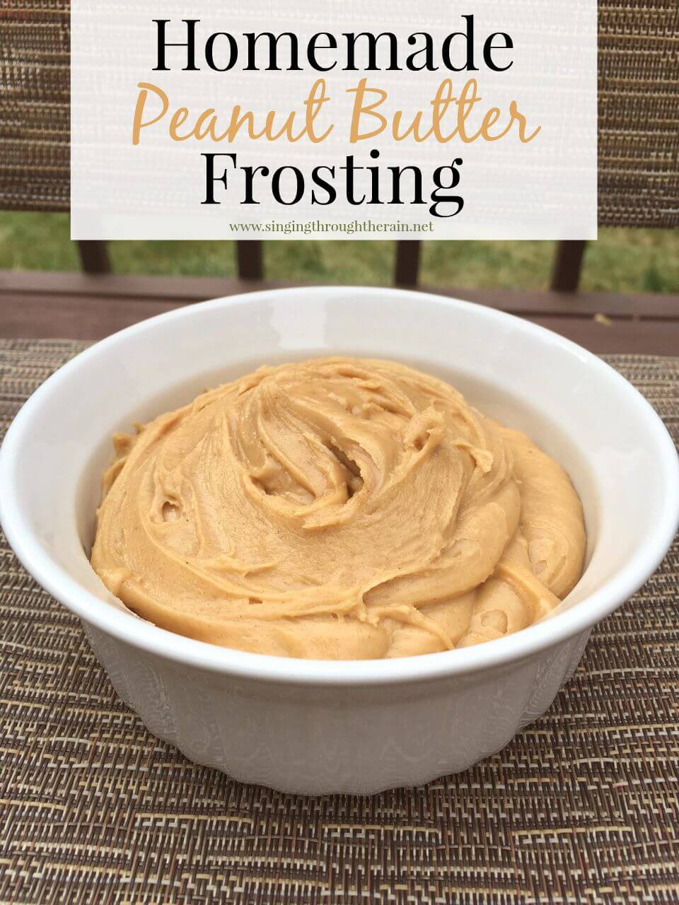 Homemade Chocolate Cake &amp; Peanut Butter Frosting